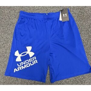Under Armour Boy's Shorts UA Prototype 2.0 Shorts Size Youth Large Blue NEW